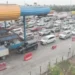 pantangi toll plaza witnesses heavy sankranti rush as 60,000 vehicles head towards andhra pradesh highways