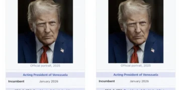 donald trump sparks global debate after posting that he is the acting president of venezuela on his truth social platform.