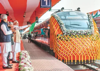 pm modi flags off india’s first vande bharat sleeper train, saying world-class rail travel is now a reality.