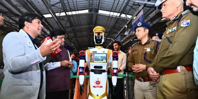 Vizag Railway Station Gets First AI Robo Cop for Security