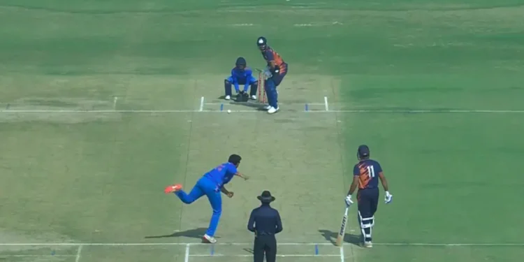 hardik pandya hits maiden vijay hazare century with five sixes