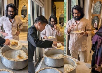ram charan enjoys pot biryani cooked by japanese chef