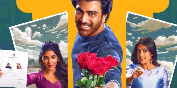 Sharwanand in Naari Naari Naduma Murari movie poster
