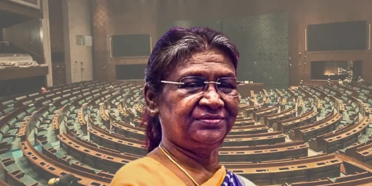 President Droupadi Murmu addresses Parliament at Budget Session
