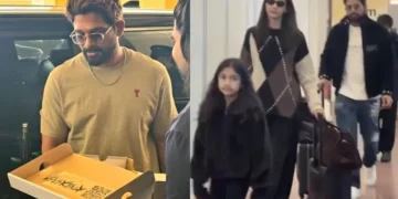allu arjun reaches japan with family for pushpa 2 promotions as fans give a grand welcome ahead of january 16 release.