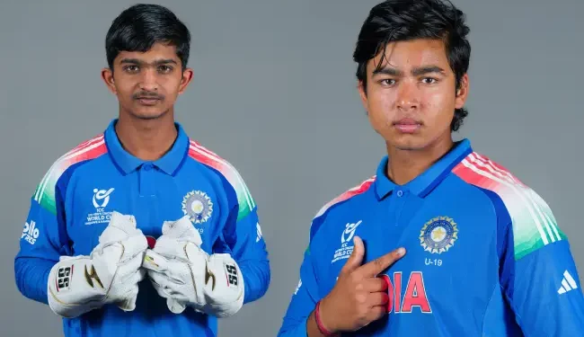 u19 world cup match: abhignan kundu and vaibhav suryavanshi shine as india post 238 runs against bangladesh.