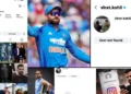Virat Kohli Instagram account temporarily unavailable shocks fans