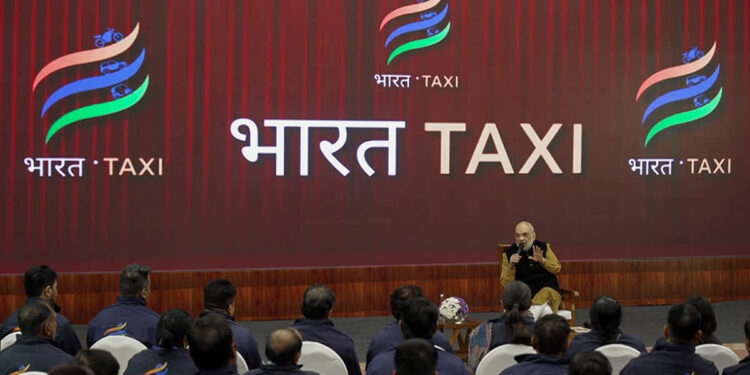 Bharat Taxi cooperative platform drivers meeting Amit Shah