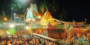 Devotees gather at Srisailam temple for Maha Shivaratri Brahmotsavams