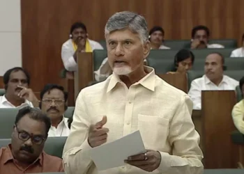 Chandrababu Naidu addressing Andhra Pradesh Assembly on Heritage Foods butter controversy