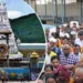 Devotees waiting in queues at Tirumala temple for darshan