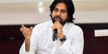 “Pawan Kalyan with orphaned children in Pithapuram receiving financial support”