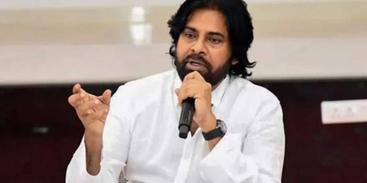 “Pawan Kalyan with orphaned children in Pithapuram receiving financial support”