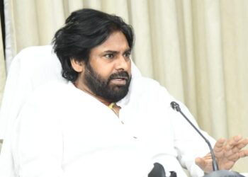 Deputy CM Pawan Kalyan speaking at governance review meeting in Amaravati