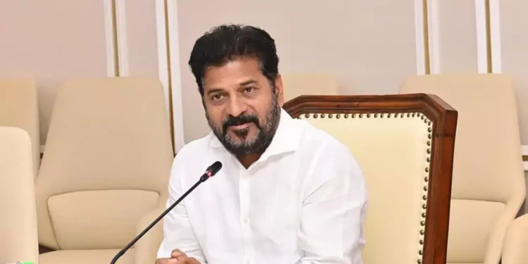 CM Revanth Reddy during Delhi visit on Telangana municipal polling day
