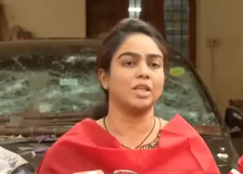 Ambati Sreeja addressing media on alleged attack on her father