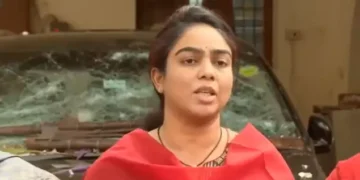 Ambati Sreeja addressing media on alleged attack on her father