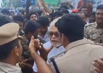 Ambati Rambabu’s Rally to Guntur Stopped by Police in Rajamahendravaram