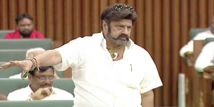 A light exchange between Balakrishna, Bojjala Sudheer Reddy, and Anagani Satya Prasad sparked laughter in the AP Assembly lobby.