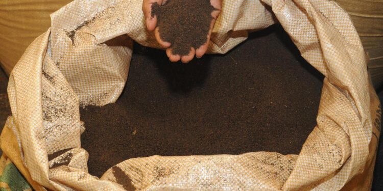 Seized adulterated tea powders in Andhra Pradesh market