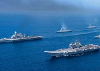 Indian Navy ships preparing for MILAN 2026 in Visakhapatnam
