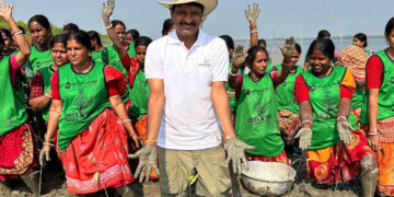 Mangrove plantation drive in Sundarbans for KCR birthday