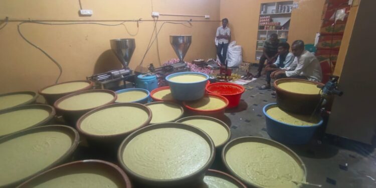 Adulterated ginger garlic paste seized by Hyderabad police during food safety raid