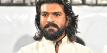 Ram Charan with Tollywood dancers during health insurance scheme launch