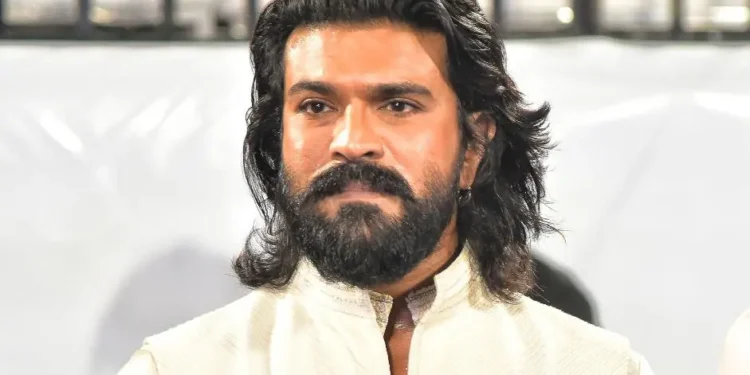 Ram Charan with Tollywood dancers during health insurance scheme launch