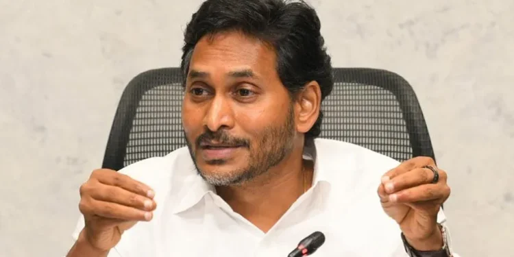 YS Jagan Mohan Reddy addressing YSRCP MLAs at Tadepalli office