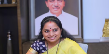 Kavitha addressing Telangana Jagruti supporters on new party plans