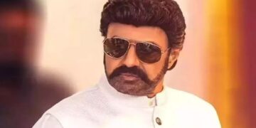 Nandamuri Balakrishna in a mass action look from upcoming film