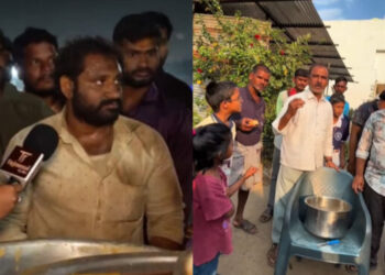 Kurnool street vendor at Medaram Jatara receiving support