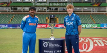 India Under-19 team ahead of World Cup final against England