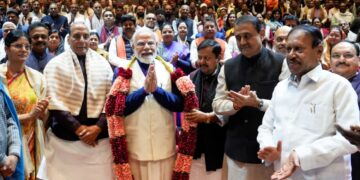PM Modi addresses NDA parliamentary party meeting in New Delhi