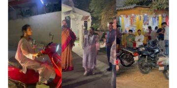 Galla Madhavi visits Brindavan Gardens after public complaint in Guntur