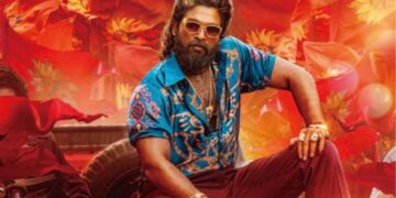 Allu Arjun in Pushpa 2 performing an action scene with Japanese audience reactions