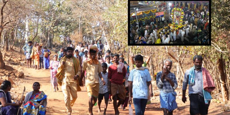 Devotees travelling to Srisailam during Maha Shivaratri