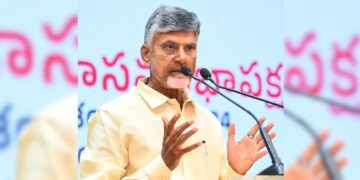 Chandrababu Naidu addressing officials during Amaravati review meeting