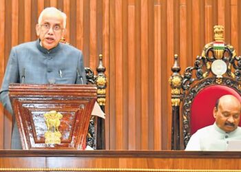 Governor Abdul Nazeer delivering Assembly speech in Andhra Pradesh