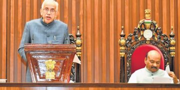 Governor Abdul Nazeer delivering Assembly speech in Andhra Pradesh