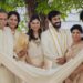 Ram Charan and Upasana with twins Shivaram and Anveer Devi at naming ceremony