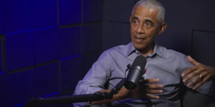 Barack Obama speaking in podcast interview