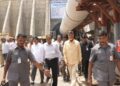 Chandrababu Naidu launching Veligonda feeder canal works in Markapuram