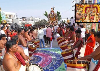 Sri Venkateswara Swamy Rathotsavam at Jubilee Hills Temple