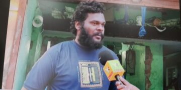 Laxman Kumar Reddy managing his Monopabrics business in Palamaneru