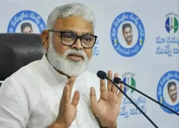 Police escort former minister Ambati Rambabu amid protests in Guntur