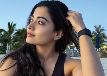 Rashmika Mandanna on film set with Allu Arjun and Deepika Padukone