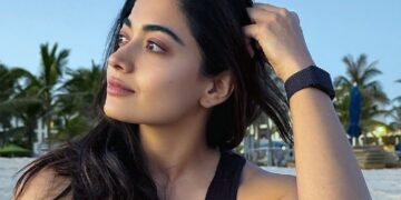 Rashmika Mandanna on film set with Allu Arjun and Deepika Padukone