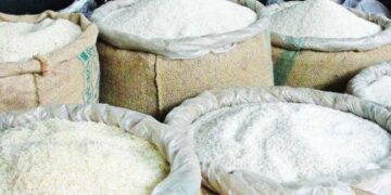 Officials seizing ration rice at Kasturba hostel in Reddigudem